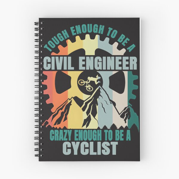 Item preview, Civil Engineer and Cyclist Graphic Design for Engineering and Cycling Enthusiasts designed and sold by YUKAdesign.