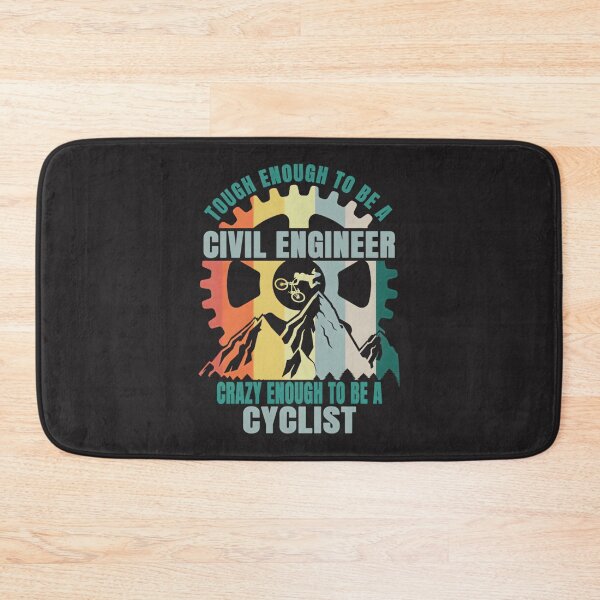 Item preview, Civil Engineer and Cyclist Graphic Design for Engineering and Cycling Enthusiasts designed and sold by YUKAdesign.