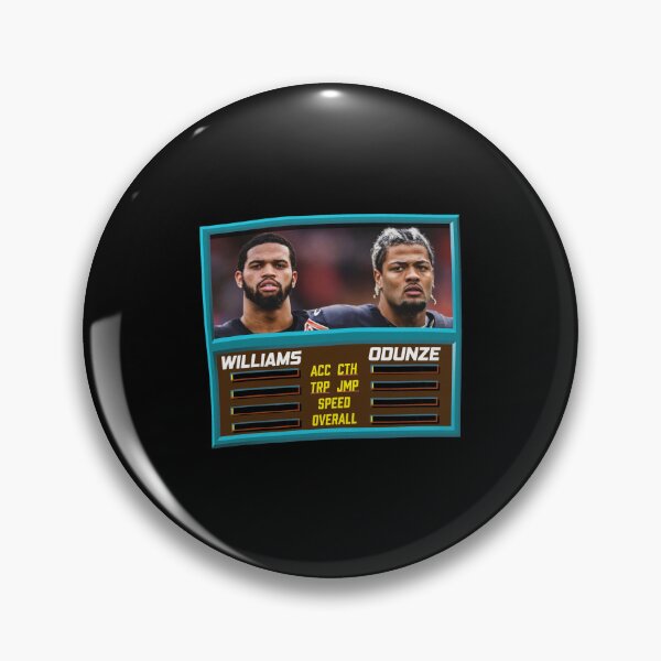 Item preview, Williams and Odunze Retro Game Stats designed and sold by SabinUllrichf.