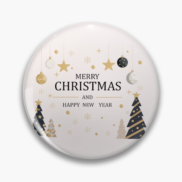 Item preview, Merry Christmas and Happy New Year Elegant Navy Gold Greeting Card with Floral Frame designed and sold by DoveArtDesigns.
