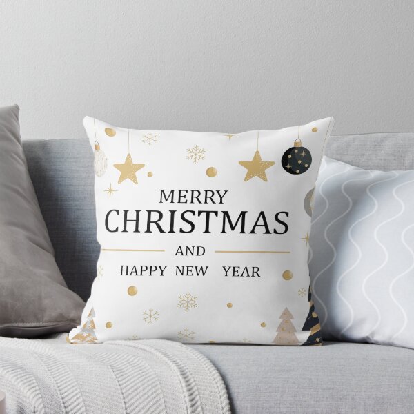 Item preview, Merry Christmas and Happy New Year Elegant Navy Gold Greeting Card with Floral Frame designed and sold by DoveArtDesigns.