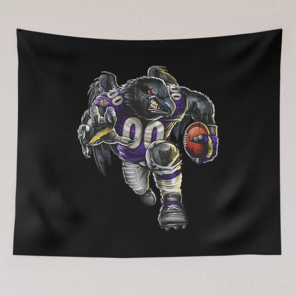 Item preview, Aggressive Purple Football Bird Mascot designed and sold by SabinUllrichf.