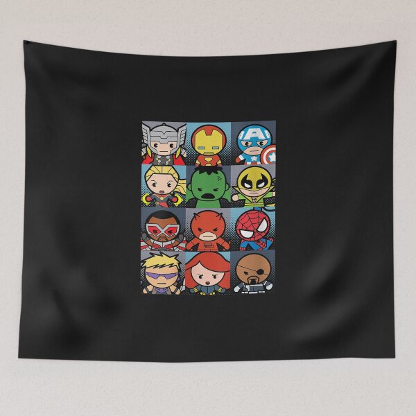 Item preview, Womens MarveIzz 4vengersz Kawaii Portrait Grid Small designed and sold by susannunlilly.