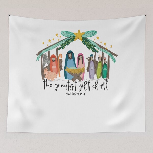 Item preview, The Greatest Gift for All Christmas Nativity Jesus Christian designed and sold by ALICIAxGONZALEZ.