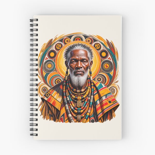 Item preview, African Spiritual Elder Portrait Art | Ancestral Wisdom Keeper | African Spirituality Wall Art designed and sold by 'VARI'.