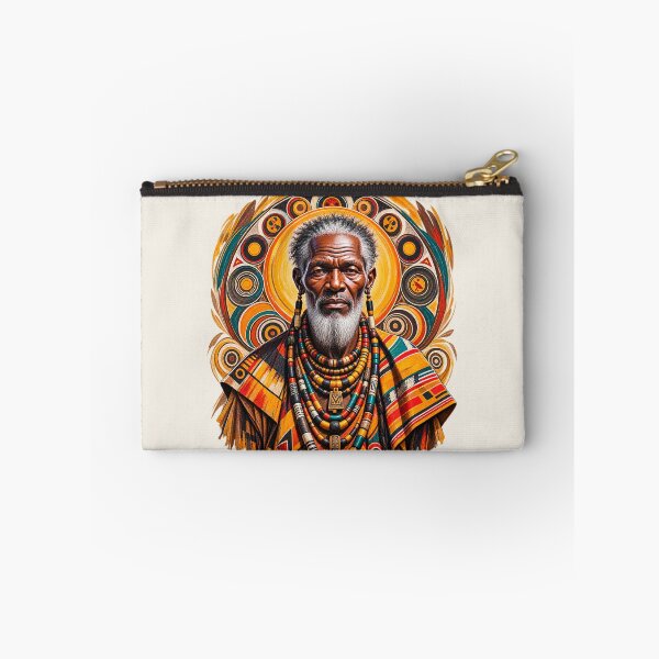 Item preview, African Spiritual Elder Portrait Art | Ancestral Wisdom Keeper | African Spirituality Wall Art designed and sold by 'VARI'.