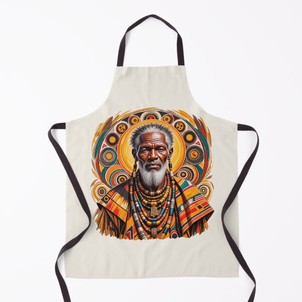 Item preview, African Spiritual Elder Portrait Art | Ancestral Wisdom Keeper | African Spirituality Wall Art designed and sold by 'VARI'.