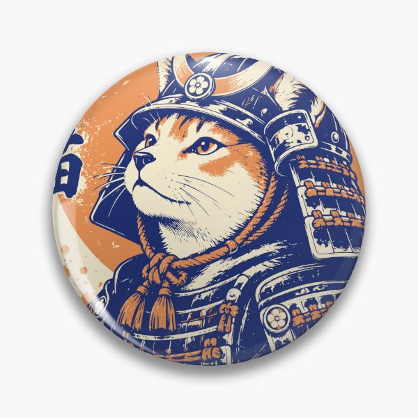 Item preview, Samurai Cat Japanese Armour Art designed and sold by 89shirts.