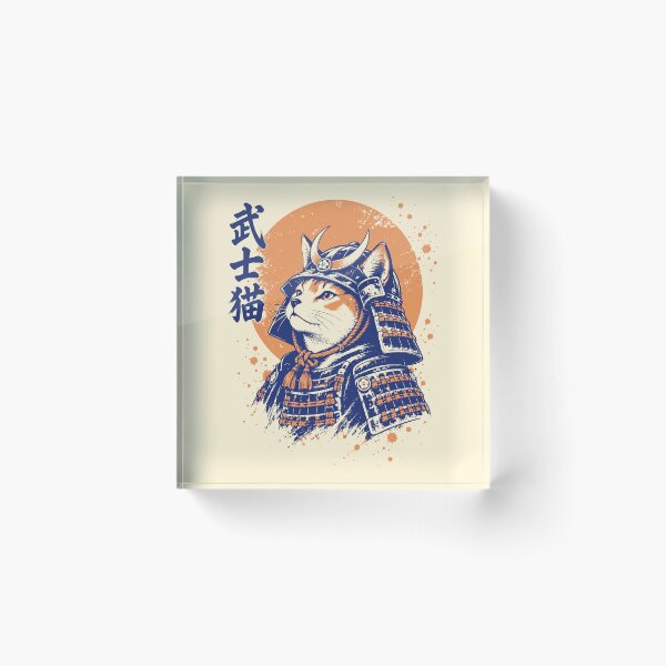 Item preview, Samurai Cat Japanese Armour Art designed and sold by 89shirts.