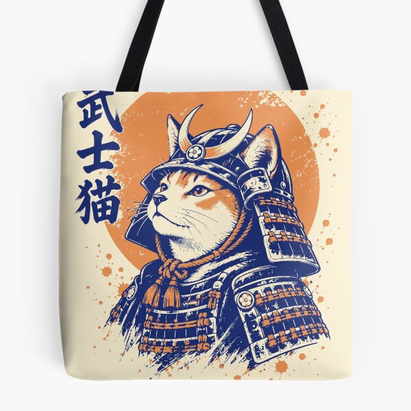 Item preview, Samurai Cat Japanese Armour Art designed and sold by 89shirts.