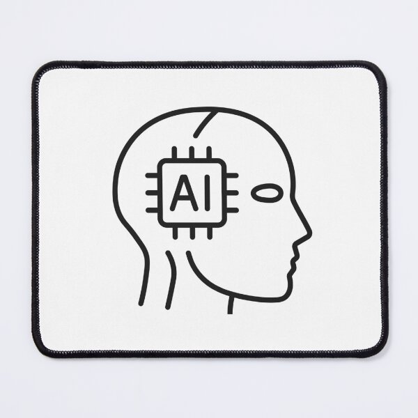 Item preview, AI Neural Network Brain Line Icon designed and sold by VectorForge Studio.