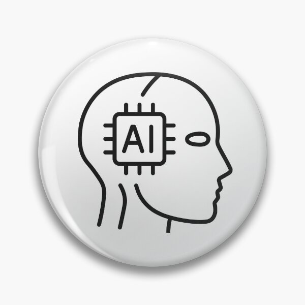 Aperçu de l'œuvre AI Neural Network Brain Line Icon créée et vendue par VectorForge Studio.