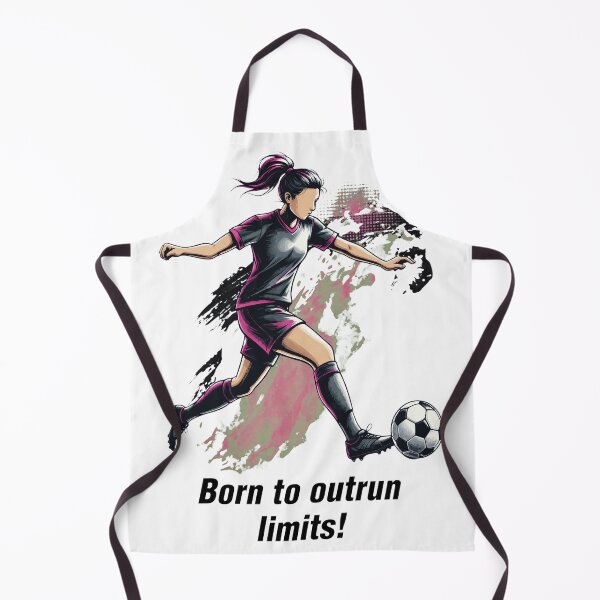 Item preview, Born to Outrun Limits Female Soccer Art designed and sold by SabinUllrichf.