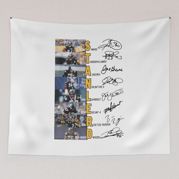 Item preview, Legends Football Signature Collage Gold Black designed and sold by SabinUllrichf.