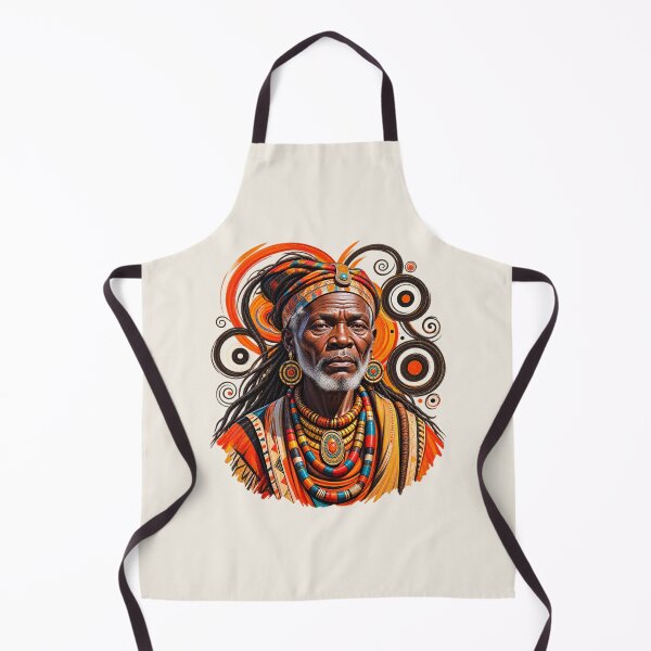 Item preview, African Spiritual Elder Portrait Art | Ancestral Wisdom Keeper | African Spirituality Wall Art designed and sold by 'VARI'.