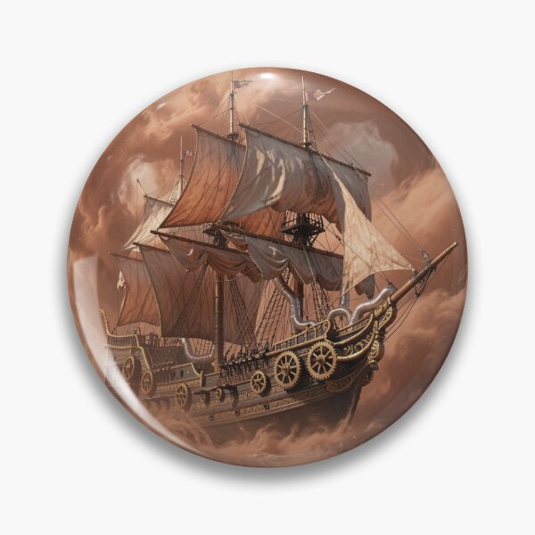 Artikelvorschau, Painterly Steampunk Sky Sailing Vessel entworfen und verkauft von FotoworldEdel.