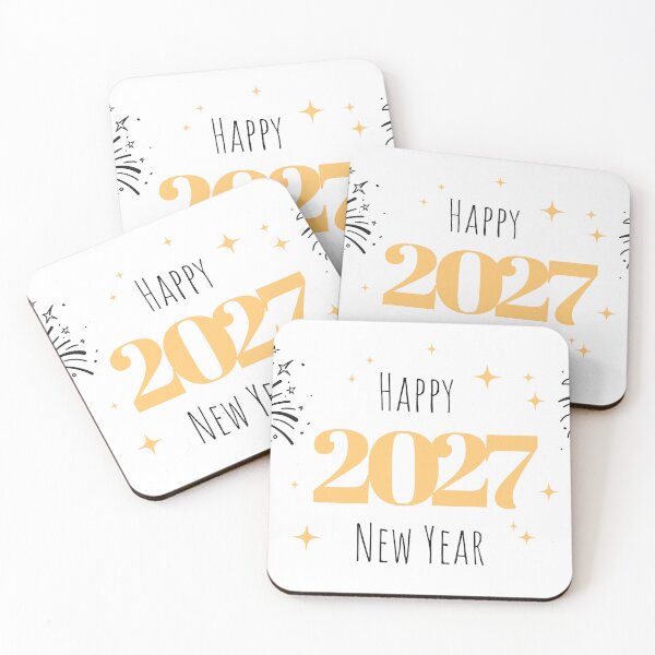 Item preview, Happy New Year 2027 Celebration with Fireworks and Festive Hands designed and sold by CHERRY--SHOP.