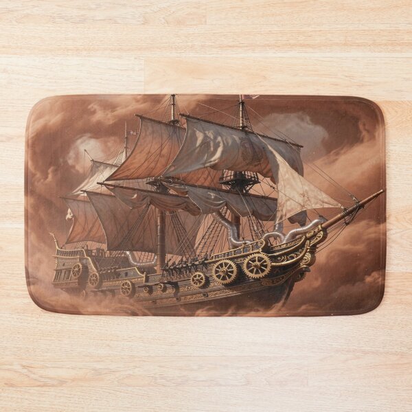 Item preview, Painterly Steampunk Sky Sailing Vessel   designed and sold by FotoworldEdel.