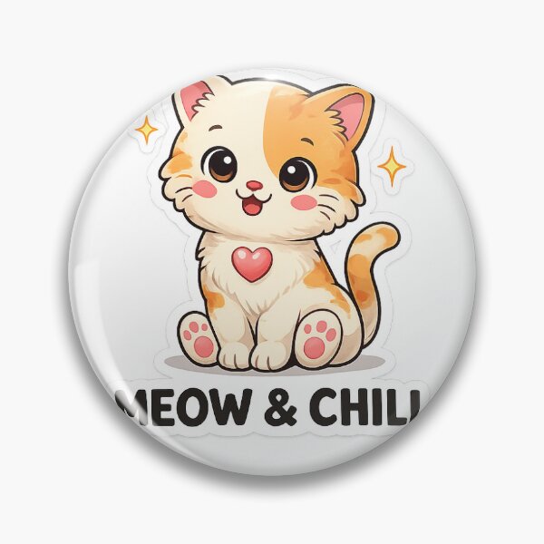 Item preview, Adorable Calico Cat Meow & Chill Cute Sticker designed and sold by rakesh design studio .