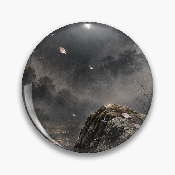Item preview, Japanese Cherry Blossom Art – Old Stone Beneath the Blossoms, Modern Ukiyo-e Garden designed and sold by yuryu14yutaka.