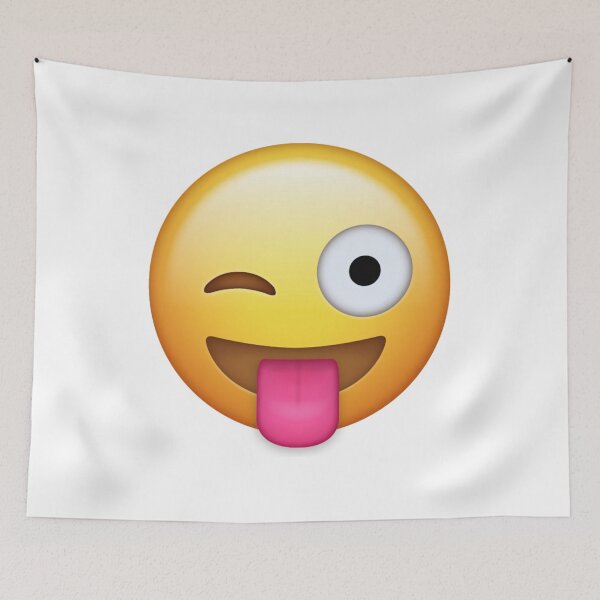 Item preview, Funny Winking Tongue Out Crazy Emoji designed and sold by Tom-Riley.