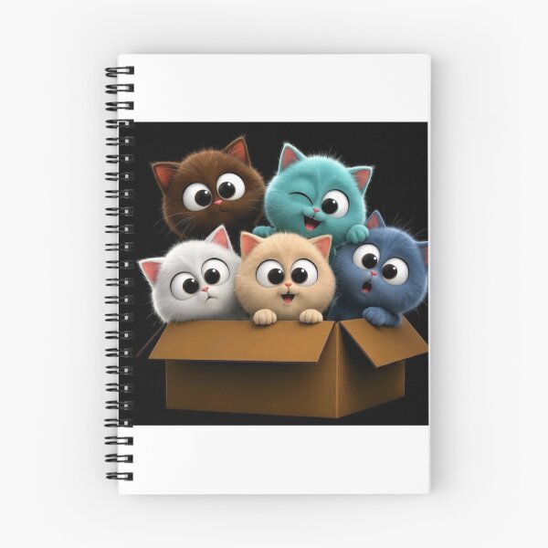 Item preview, Cute Cartoon Cat Kittens in a Box designed and sold by Freedom Line Studio.