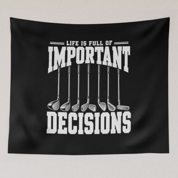 Item preview, Golfing Life Is Full of Important Decisions Funny Golf T-Shirt – Golf Lover Gift, Golfer Humor Graphic Tee designed and sold by Trendably.