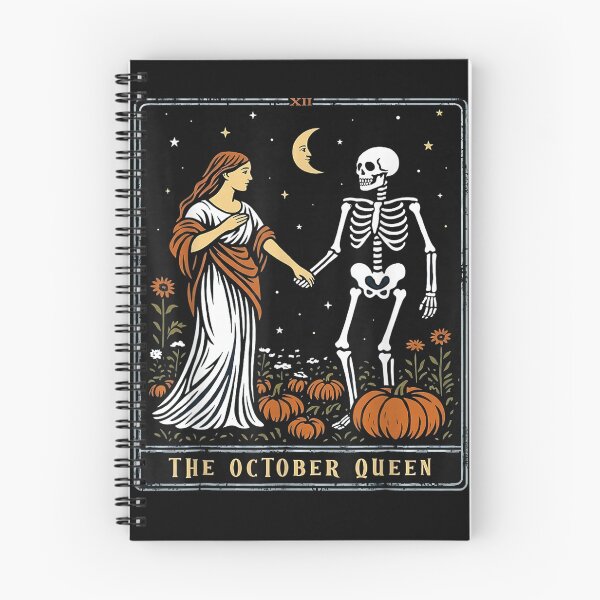 Item preview, The October Queen Tarot Card Halloween Skeleton Aesthetic designed and sold by ALICIAxGONZALEZ.