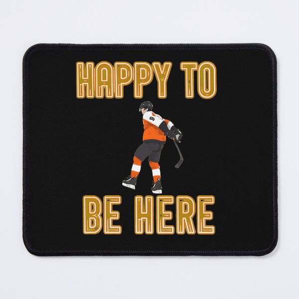 Item preview, Happy To Be Here Neon Hockey Player designed and sold by JessicaBrownn.