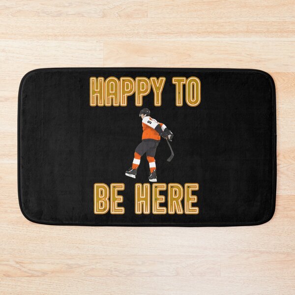 Item preview, Happy To Be Here Neon Hockey Player designed and sold by JessicaBrownn.