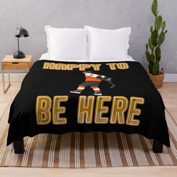 Item preview, Happy To Be Here Neon Hockey Player designed and sold by JessicaBrownn.