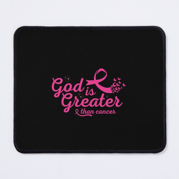 Item preview, God Is Greater Than Cancer Pink Ribbon Faith designed and sold by TRTrendyHouse.