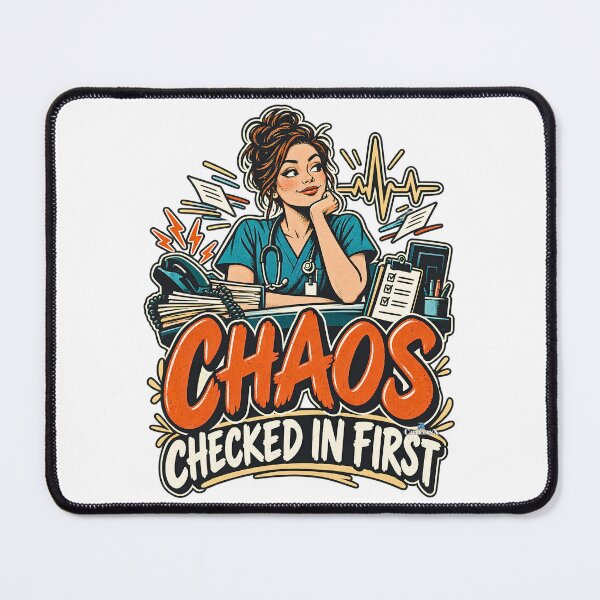 Item preview, ER Nurse Chaos Checked In First designed and sold by EvergreenPark - Tee Studio.