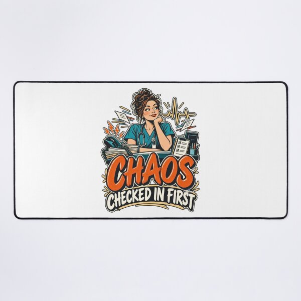 Item preview, ER Nurse Chaos Checked In First designed and sold by EvergreenPark - Tee Studio.
