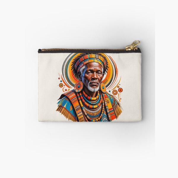Item preview, African Spiritual Elder Portrait Art | Ancestral Wisdom Keeper | African Spirituality Wall Art designed and sold by 'VARI'.