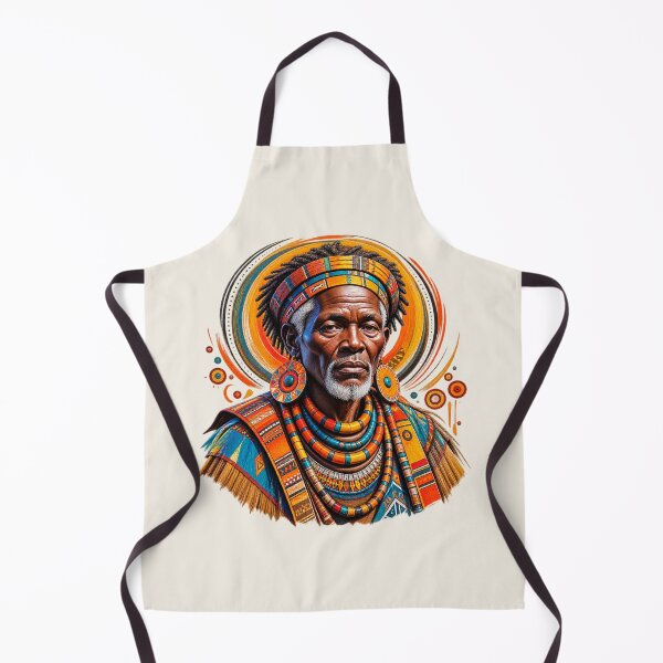 Item preview, African Spiritual Elder Portrait Art | Ancestral Wisdom Keeper | African Spirituality Wall Art designed and sold by 'VARI'.