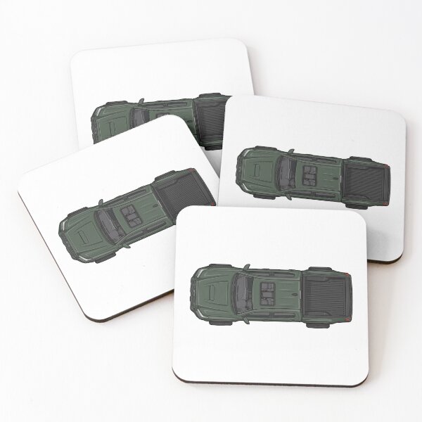 Item preview, Tacoma Truck Army Green Top-Down Illustration designed and sold by VenZolic.
