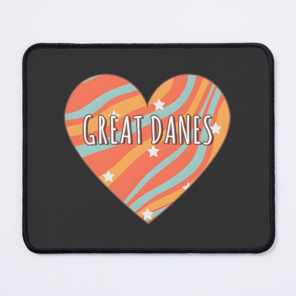 Item preview, I Love Great Danes Retro Heart Design with Trendy Aesthetic Style designed and sold by Aleksei123.
