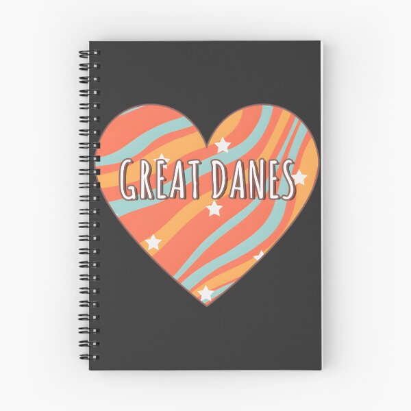 Item preview, I Love Great Danes Retro Heart Design with Trendy Aesthetic Style designed and sold by Aleksei123.