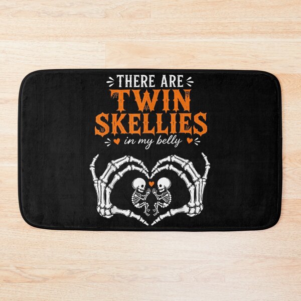 Item preview, There Twin-Skellies in My Belly Skeleton Halloween Pregnancy designed and sold by ALICIAxGONZALEZ.