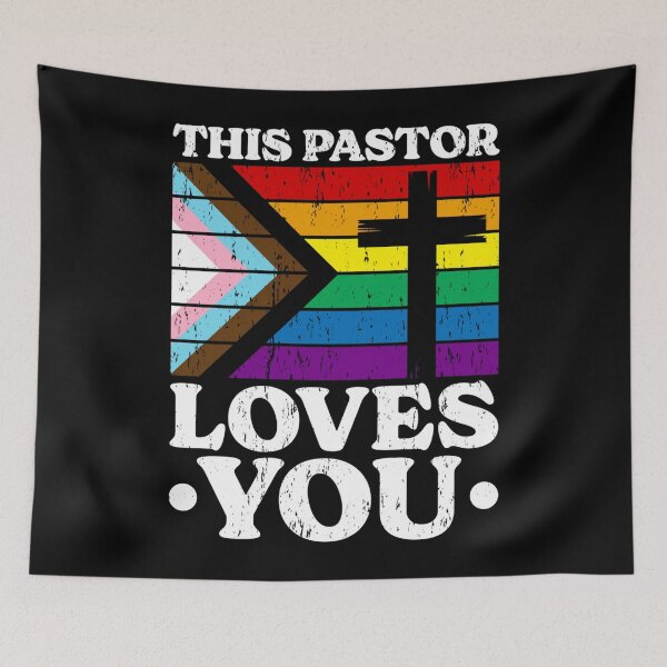 Item preview, Este pastor te ama. Pastor de la Iglesia del Orgullo Inclusivo. designed and sold by ALICIAxGONZALEZ.