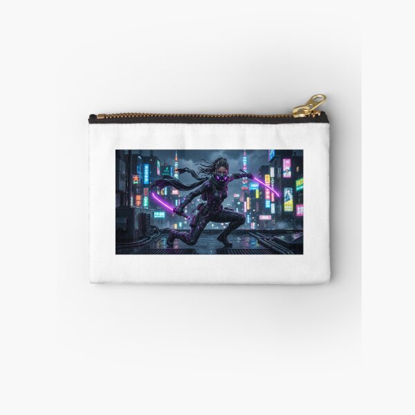 Item preview, Shadow Kunoichi: Neon Purple Dual Blades in Neo-Tokyo designed and sold by Zen Motif Japan.