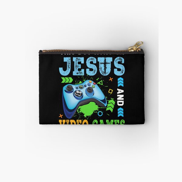 Item preview, This Boy Runs on Jesus and Video Games Christian Gamer designed and sold by ALICIAxGONZALEZ.