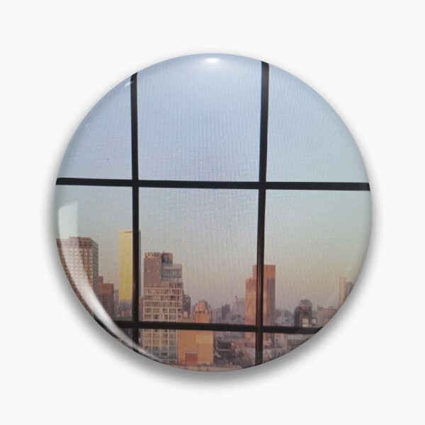 Item preview, Sunset Cityscape Through Window designed and sold by Nicholasgaoes.