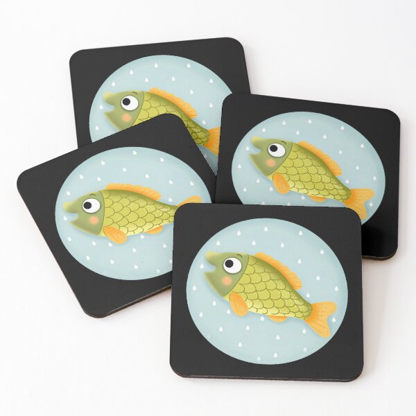 Item preview, Cute Little Fish Round Badge Kawaii Aquatic Animal Graphic designed and sold by Sincoxdesign.