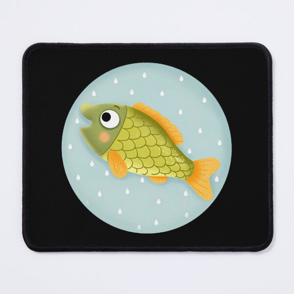 Item preview, Cute Little Fish Round Badge Kawaii Aquatic Animal Graphic designed and sold by Sincoxdesign.