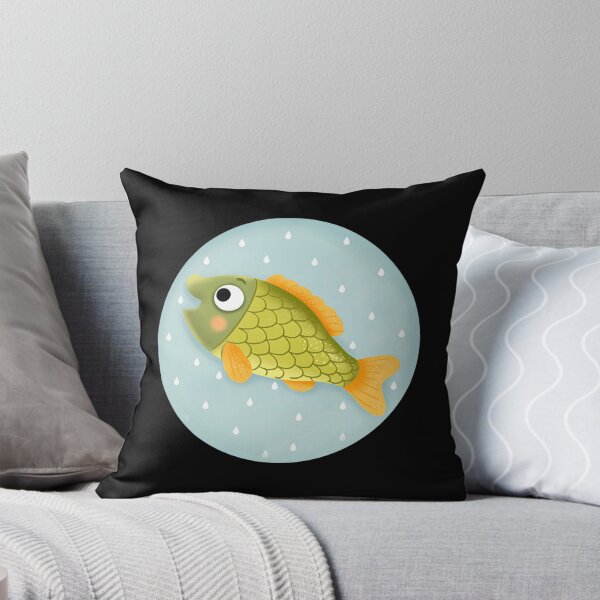 Item preview, Cute Little Fish Round Badge Kawaii Aquatic Animal Graphic designed and sold by Sincoxdesign.