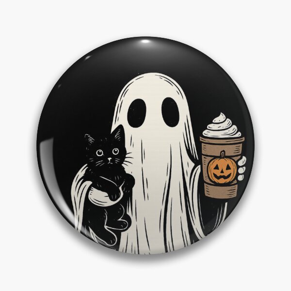 Item preview, Ghost Black Cat Pumpkin Spice Coffee designed and sold by DoArtITa.