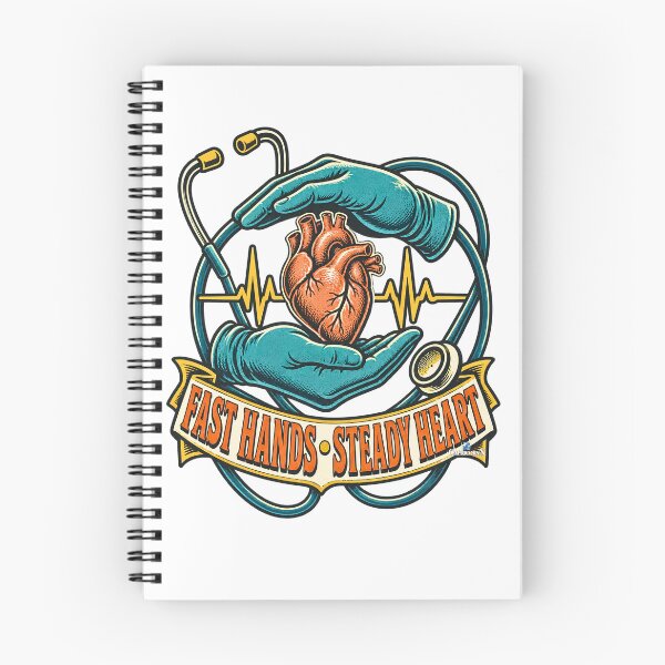 Item preview, ER Nurse Fast Hands Steady Heart designed and sold by EvergreenPark - Tee Studio.