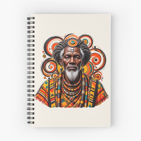 Item preview, African Spiritual Elder Portrait Art | Ancestral Wisdom Keeper | African Spirituality Wall Art designed and sold by 'VARI'.